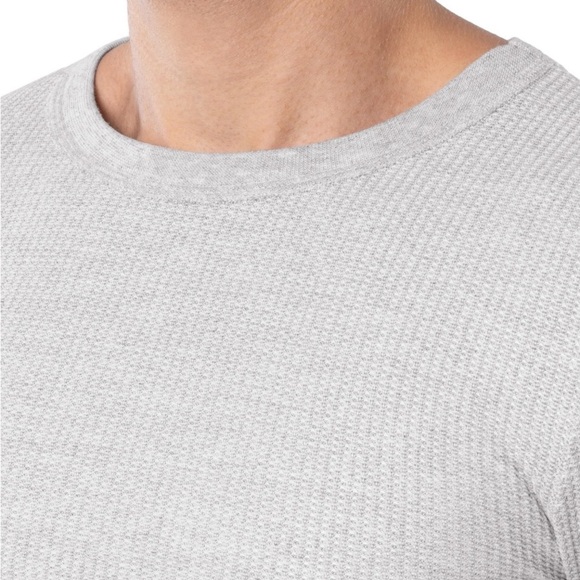 Fruit of the Loom Men's Thermal Waffle Crew Top - Picture 4 of 7
